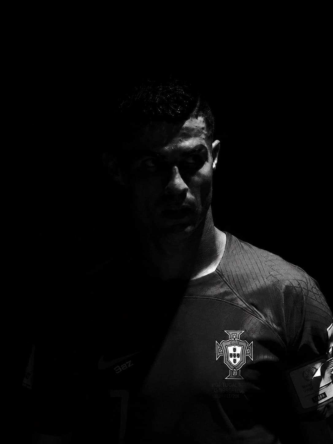 Cristiano Ronaldo con la camiseta de Portugal